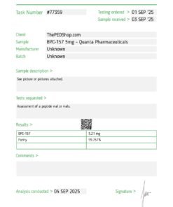 Quanta Pharma BPC-157 5mg